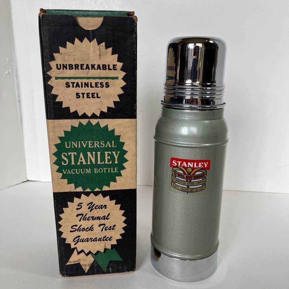 Vintage Universal Stanley Vacuum Bottle  Stainless Steel Unbreakable